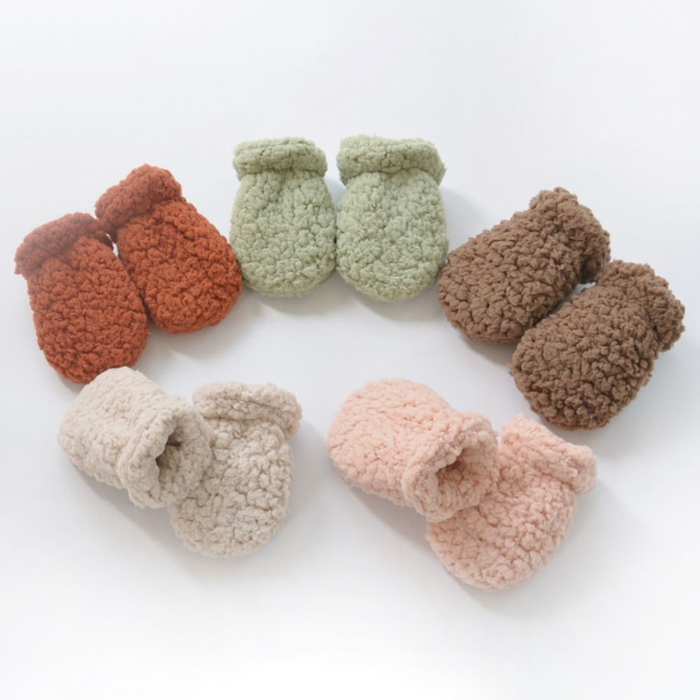 Baby Mittens Scratch - Plush Fleece Toddler Hand Warmer Gloves