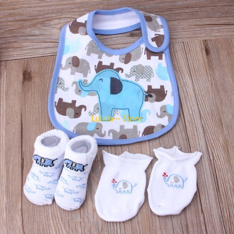 Y4QA Bibs Socks Gloves 0-6 Mon - огляд і ціна Baby Mittens Scratch