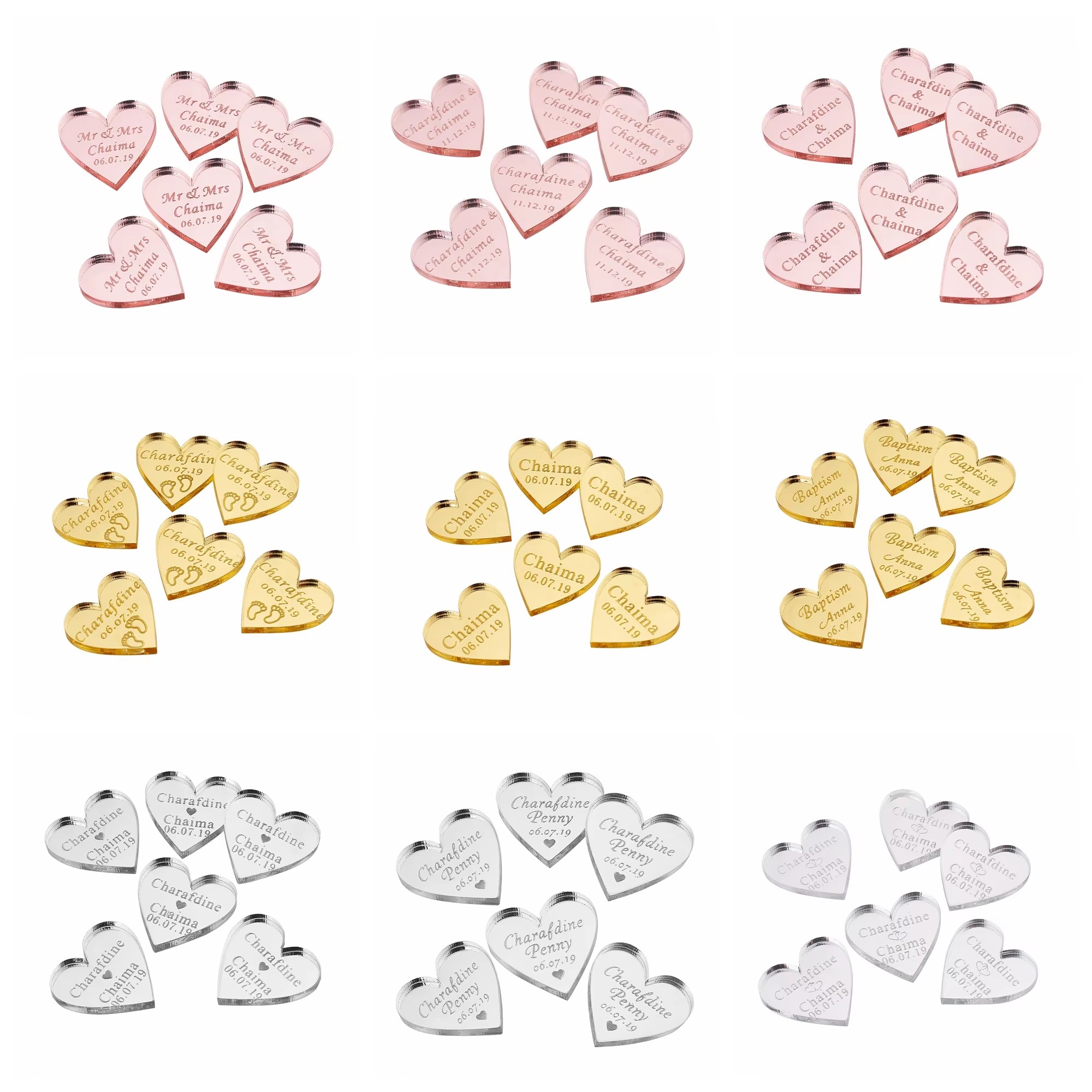 20/50/100Pcs Personalized Acry - огляд і ціна Baby Clothing Names