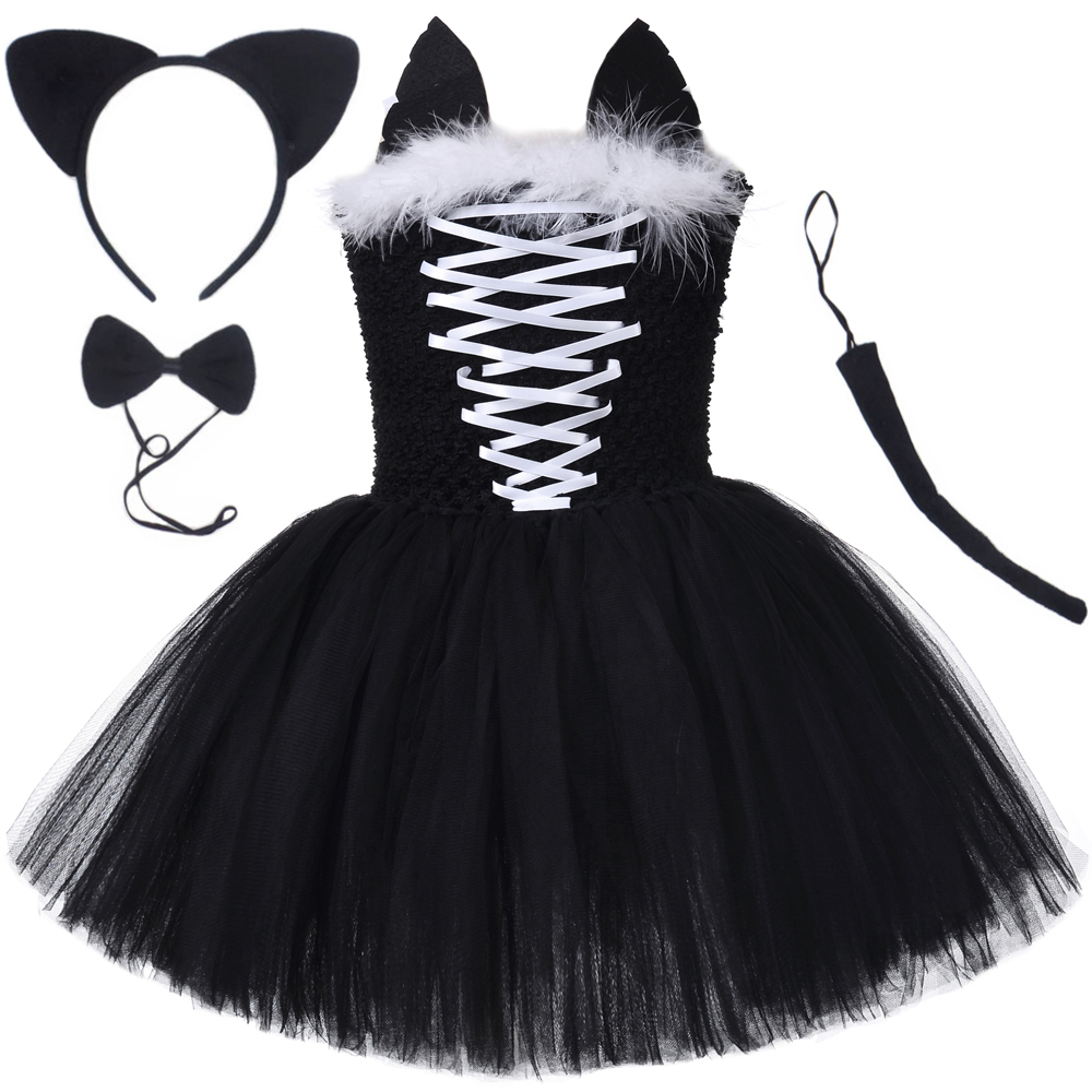 Black Cat Tutu Dress for Girls - огляд і ціна Baby Tutu Skirt