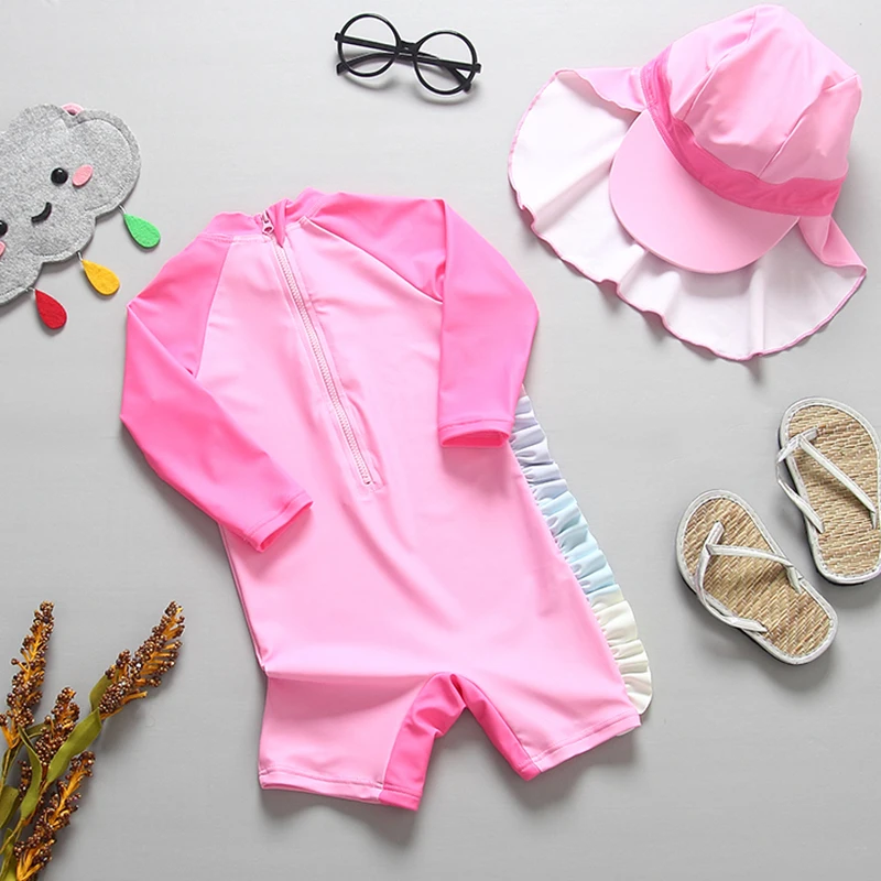 Baby Girl Swimsuit Long Sleeve - огляд і ціна Baby Swimwear Uv