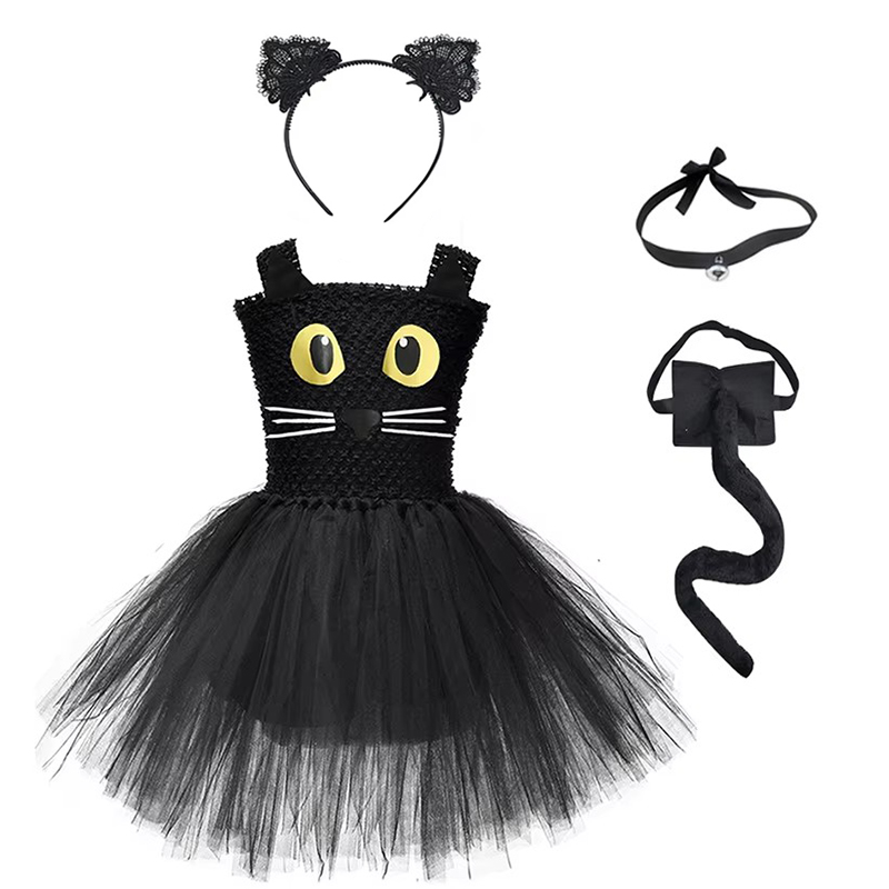 Girls Black Cat Tutu Dress Chi - огляд і ціна Baby Tutu Skirt