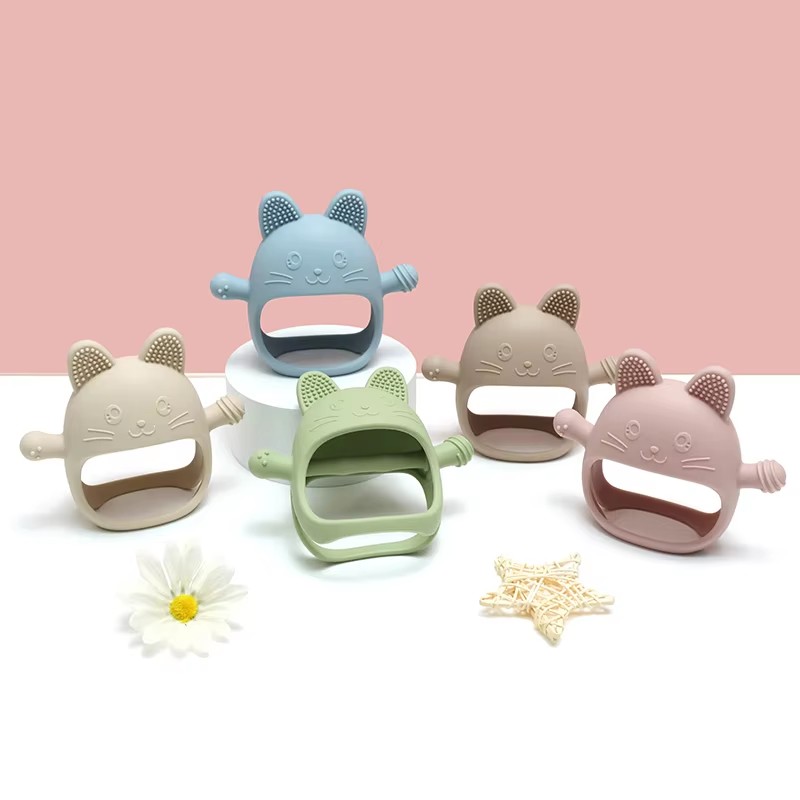 1PC Baby Silicone Teethers Glo - огляд і ціна Baby Mittens Scratch