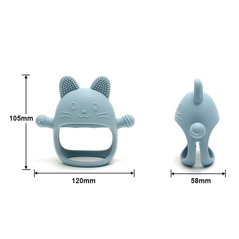 1PC Baby Silicone Teethers Glo - огляд і ціна Baby Mittens Scratch