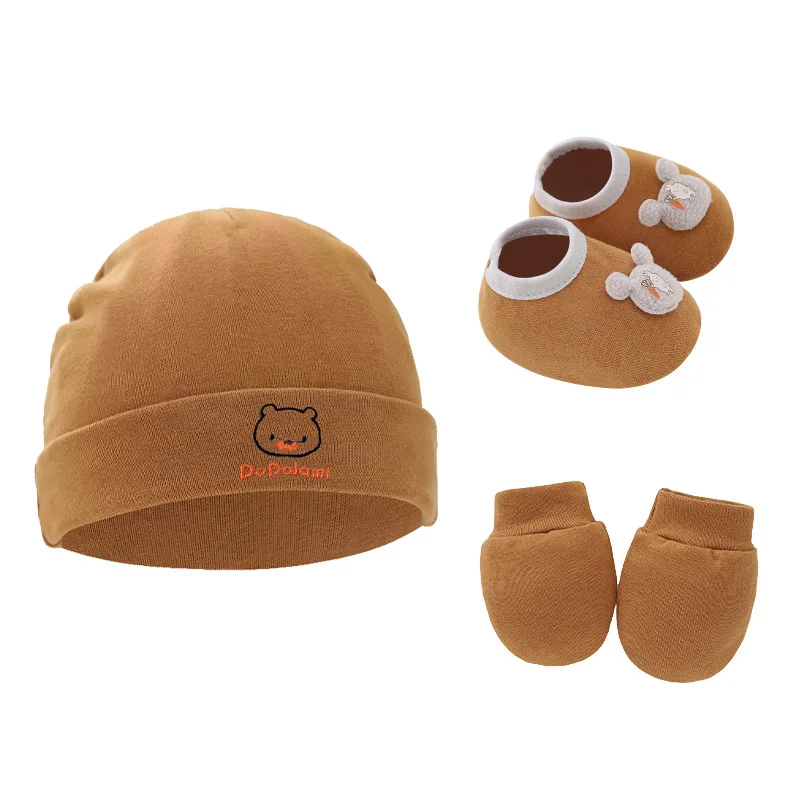 3PCS/Set Newborn Hat Gloves Sh - огляд і ціна Baby Mittens Scratch