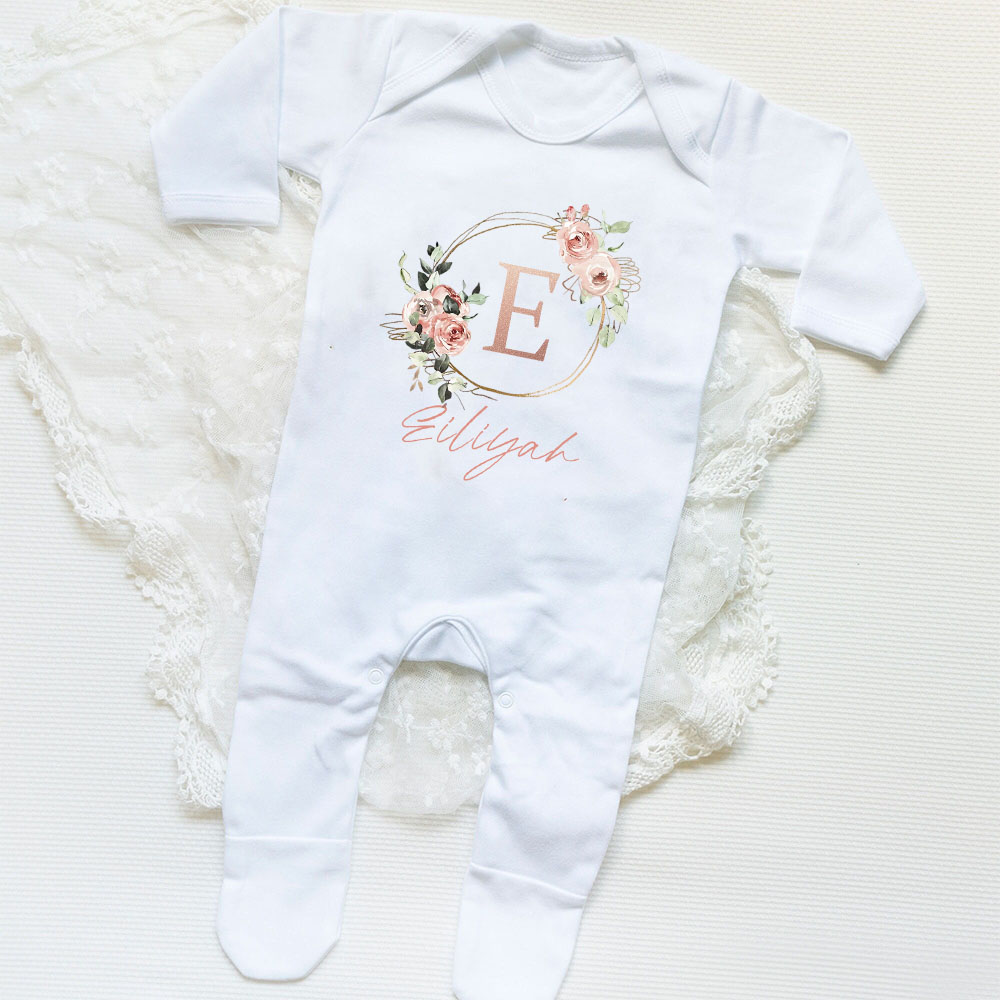 Personalised Baby Girl Sleepsu - огляд і ціна Baby Clothing Names