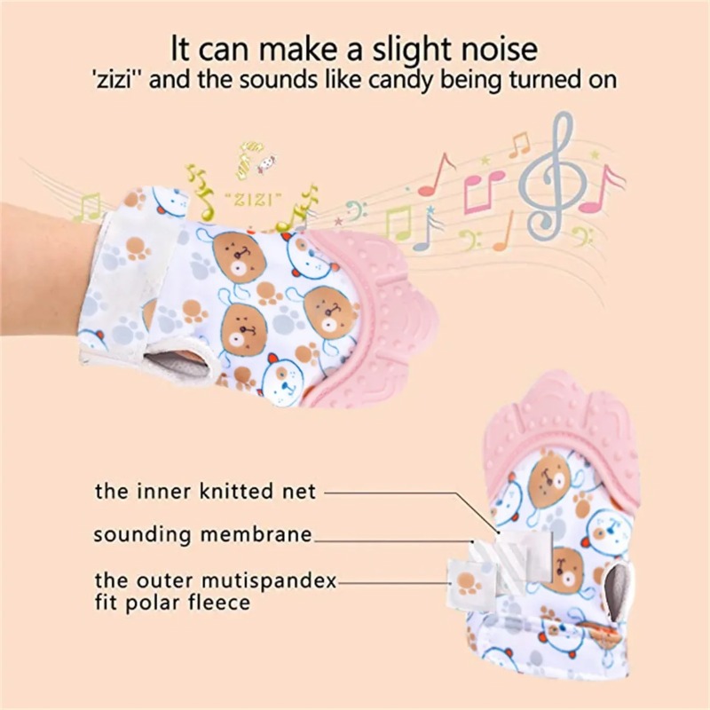 Cartoon Printed Baby Teether M - огляд і ціна Baby Mittens Scratch
