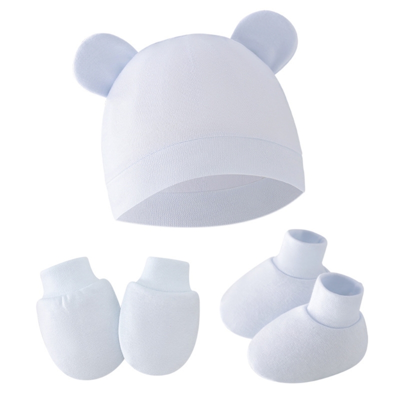 1 Set Newborn Beanie Cap with  - огляд і ціна Baby Mittens Scratch