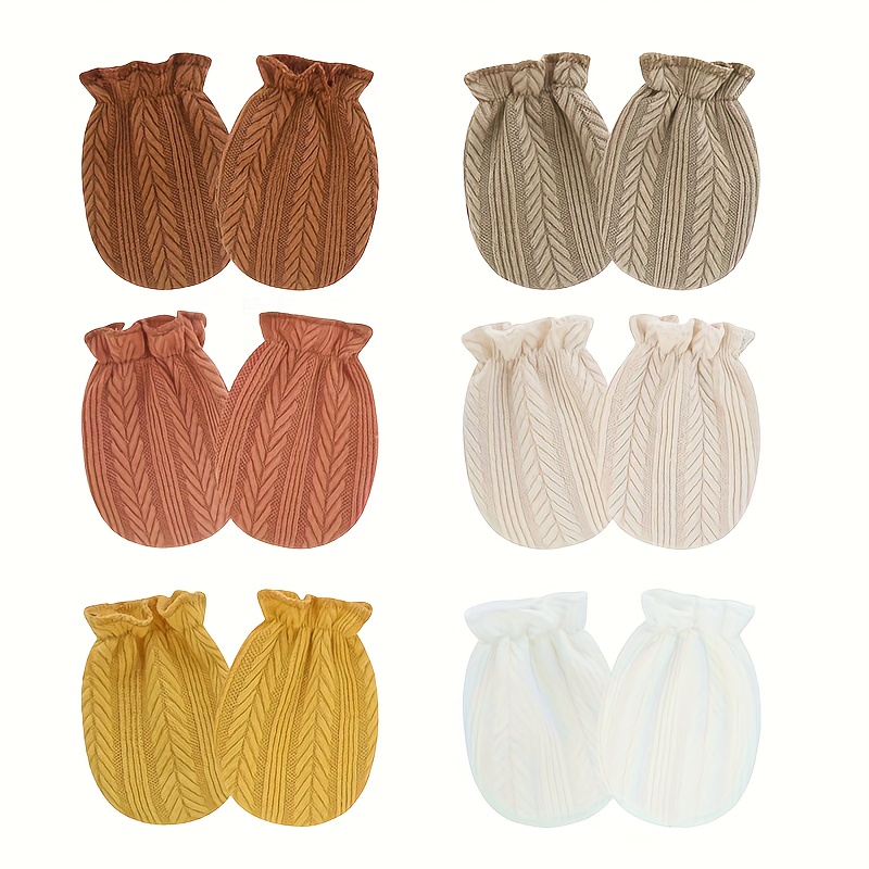 6 Pairs/lot Newborn Gloves Sol - огляд і ціна Baby Mittens Scratch