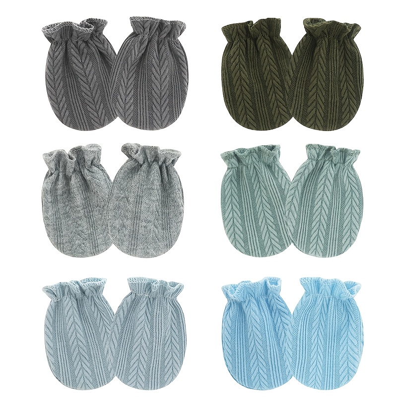 6 Pairs/lot Newborn Gloves Sol - огляд і ціна Baby Mittens Scratch