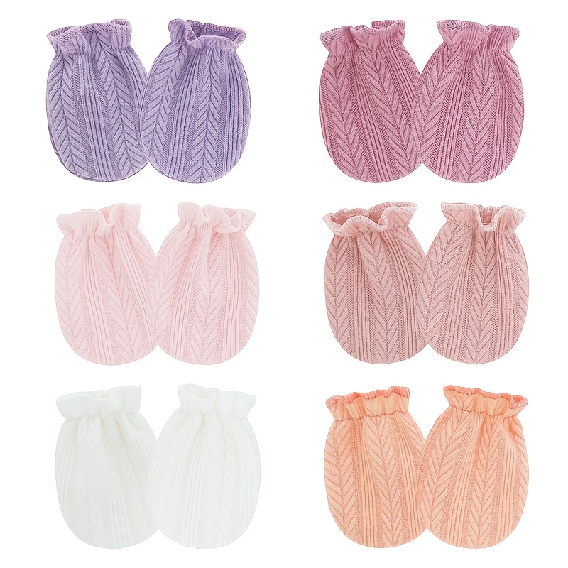 6 Pairs/lot Newborn Gloves Sol - огляд і ціна Baby Mittens Scratch